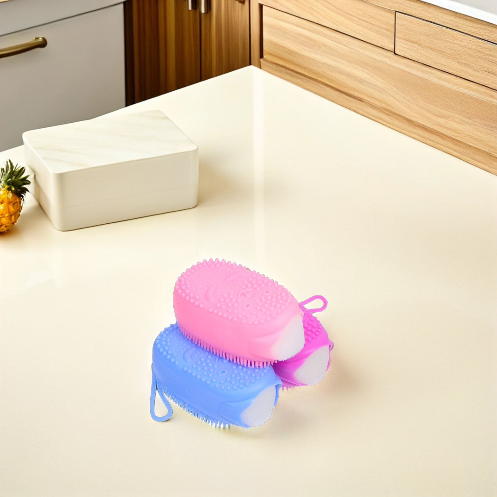 Body Brush - 3 шт. силиконовых мочалок для тела,