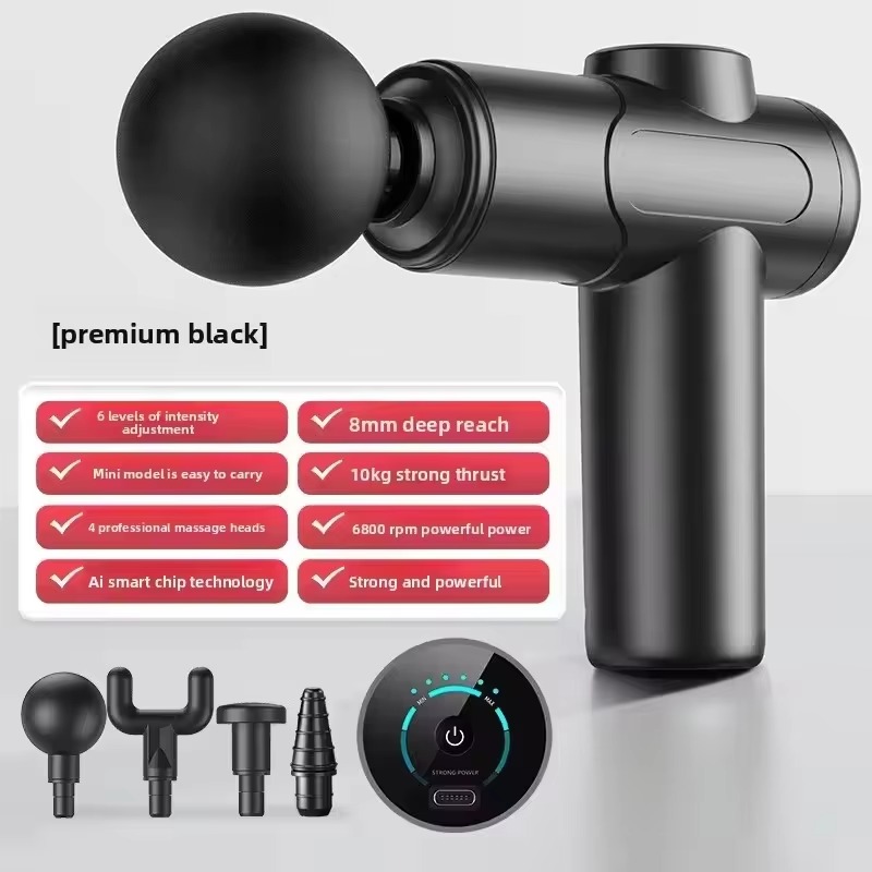 Портативный вибромассажер для  – обзор и цена Massage Gun